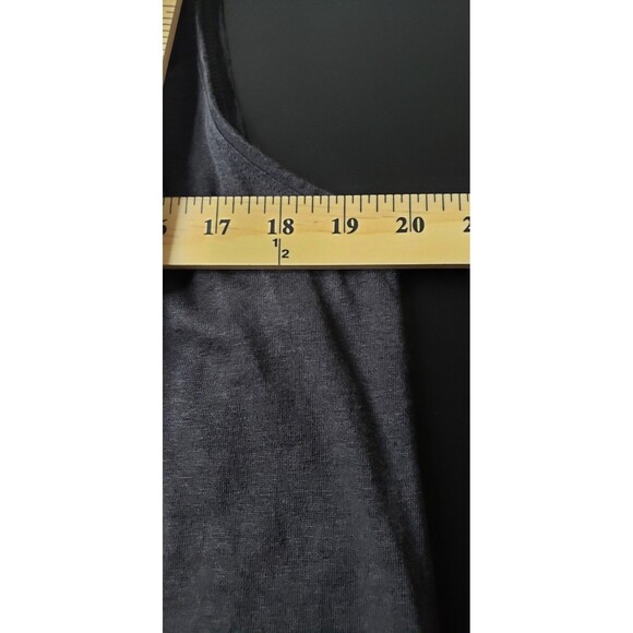 Eileen Fisher Tank Top L Gray Slub 100% Linen Beaded Party Holiday Casual - Picture 8 of 9